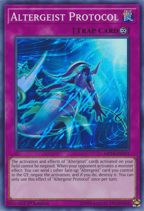 Altergeist Protocol [MP18-EN151] Super Rare - Doe's Cards