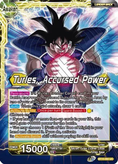 Turles // Turles, Accursed Power (BT15-092) [Saiyan Showdown] - Doe's Cards