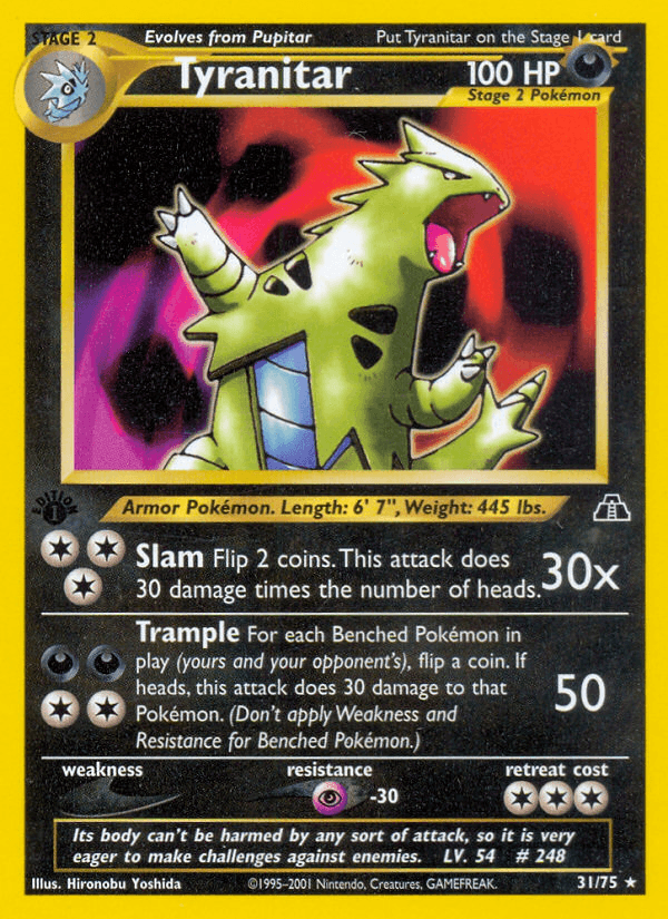 Tyranitar (31/75) [Neo Discovery 1st Edition] - Doe's Cards