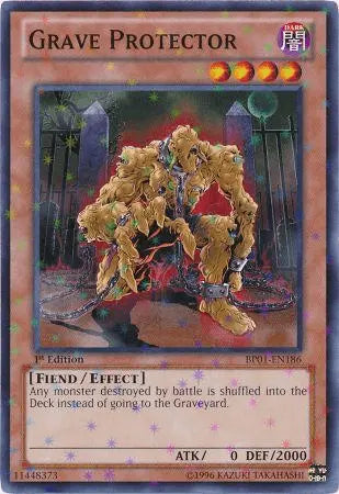 Grave Protector [BP01-EN186] Starfoil Rare - Doe's Cards