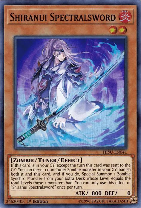 Shiranui Spectralsword [HISU-EN041] Super Rare - Doe's Cards