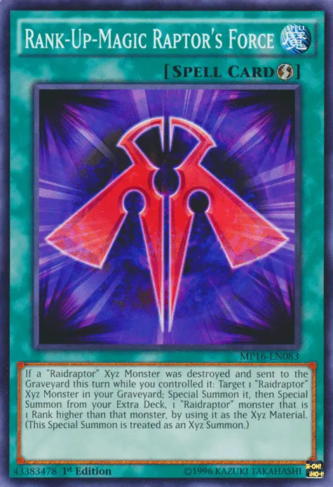Rank-Up-Magic Raptor's Force [MP16-EN083] Common - Doe's Cards
