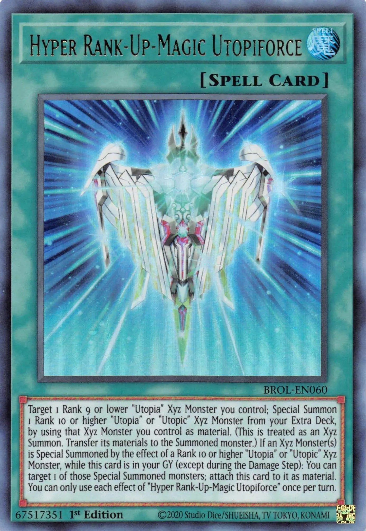 Hyper Rank-Up-Magic Utopiforce [BROL-EN060] Ultra Rare - Doe's Cards