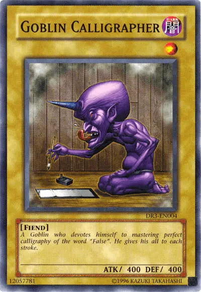 Goblin Calligrapher [DR3-EN004] Common - Doe's Cards