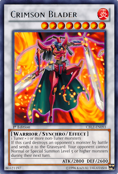 Crimson Blader [CBLZ-EN093] Rare - Doe's Cards