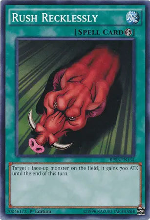 Rush Recklessly [BP03-EN134] Common - Doe's Cards