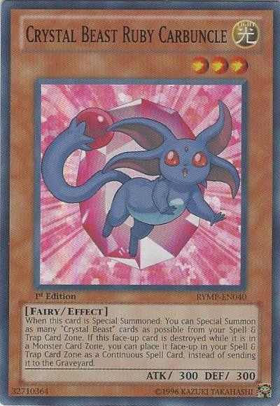 Crystal Beast Ruby Carbuncle [RYMP-EN040] Super Rare - Doe's Cards