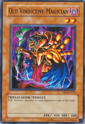 Old Vindictive Magician [DR1-EN122] Common - Doe's Cards