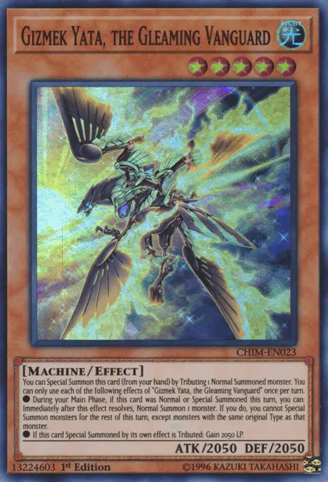 Gizmek Yata, the Gleaming Vanguard [CHIM-EN023] Super Rare - Doe's Cards