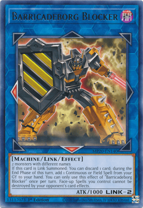 Barricadeborg Blocker [MP20-EN140] Rare - Doe's Cards