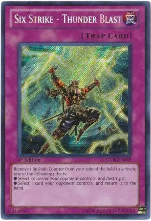 Six Strike - Thunder Blast [STOR-EN089] Secret Rare - Doe's Cards