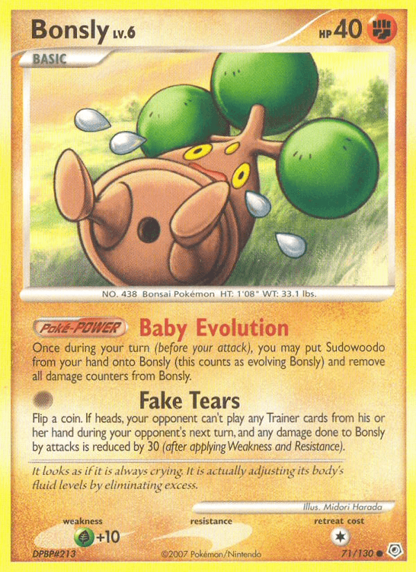 Bonsly (71/130) [Diamond & Pearl: Base Set] - Doe's Cards
