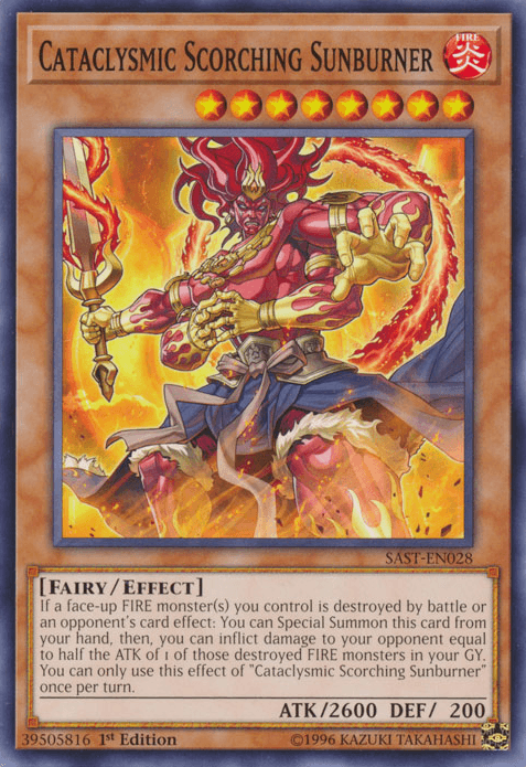 Cataclysmic Scorching Sunburner [SAST-EN028] Common - Doe's Cards