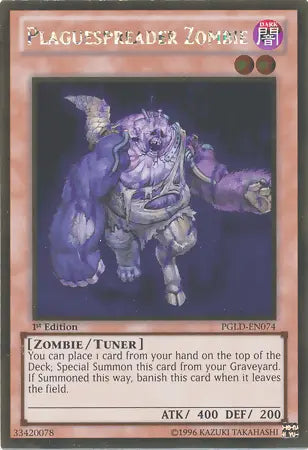 Plaguespreader Zombie [PGLD-EN074] Gold Rare - Doe's Cards