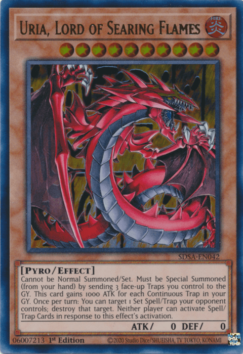 Uria, Lord of Searing Flames [SDSA-EN042] Ultra Rare - Doe's Cards