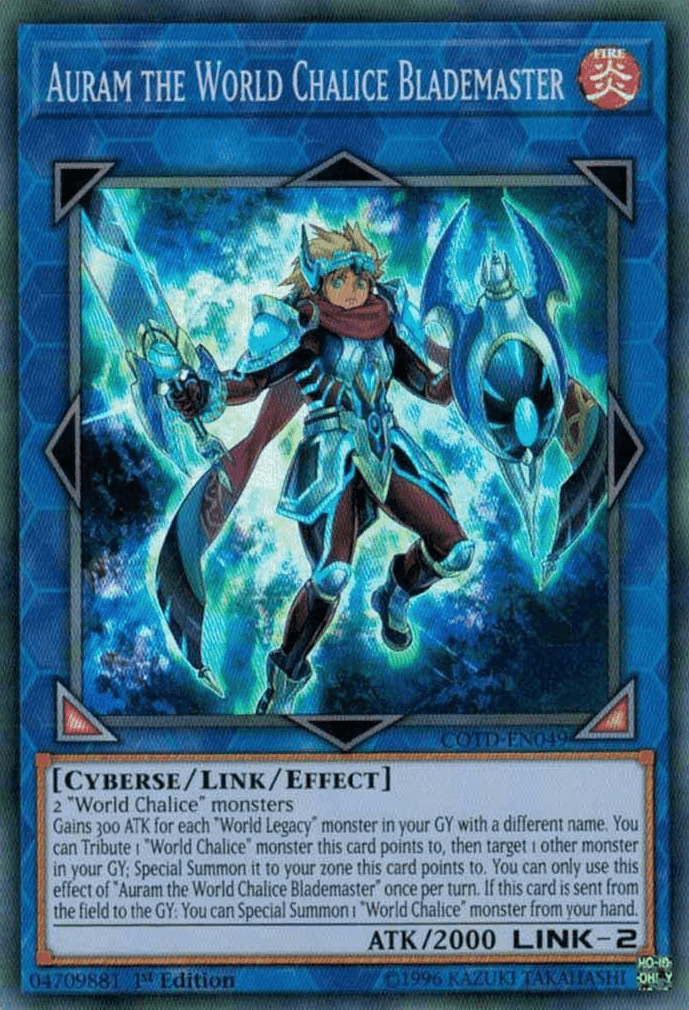 Auram the World Chalice Blademaster [COTD-EN049] Super Rare - Doe's Cards