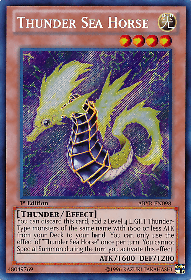 Thunder Sea Horse [ABYR-EN098] Secret Rare - Doe's Cards