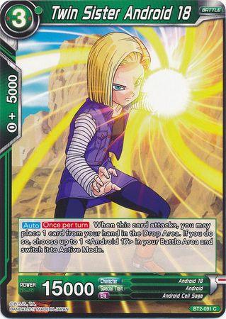 Twin Sister Android 18 (BT2-091) [Union Force] - Doe's Cards