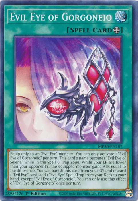 Evil Eye of Gorgoneio [MP20-EN187] Common - Doe's Cards
