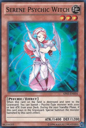 Serene Psychic Witch [AP03-EN004] Super Rare - Doe's Cards