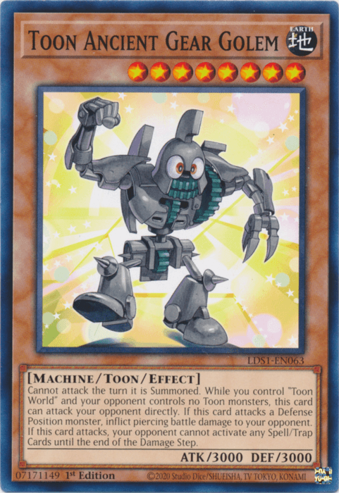 Toon Ancient Gear Golem [LDS1-EN063] Common - Doe's Cards