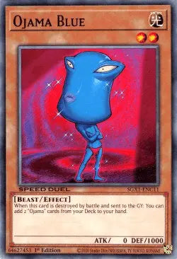Ojama Blue [SGX1-ENC11] Common - Doe's Cards