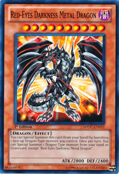 Red-Eyes Darkness Metal Dragon [SDDC-EN013] Common - Doe's Cards