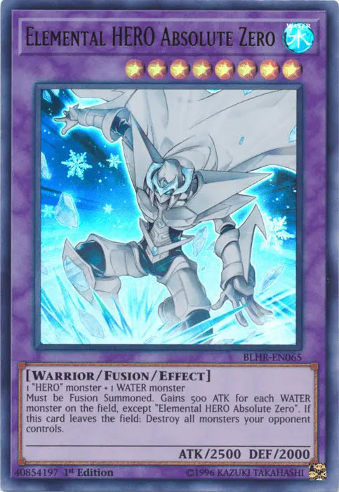 Elemental Hero Absolute Zero [BLHR-EN065] Ultra Rare - Doe's Cards