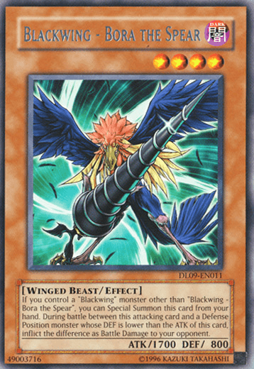 Blackwing - Bora the Spear (Silver) [DL09-EN011] Rare - Doe's Cards