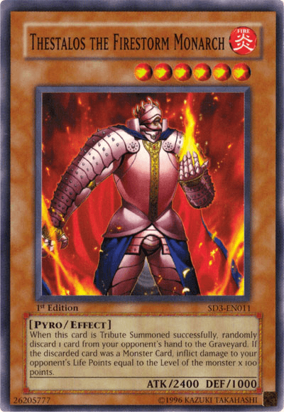 Thestalos the Firestorm Monarch [SD3-EN011] Common - Doe's Cards