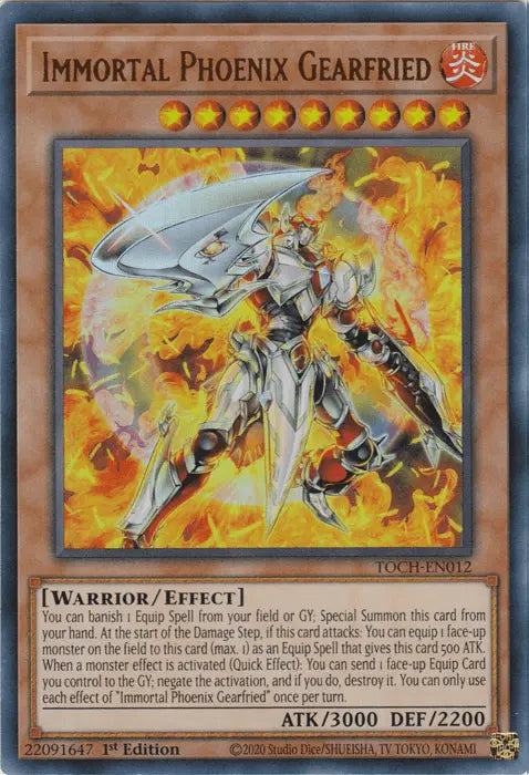 Immortal Phoenix Gearfried [TOCH-EN012] Ultra Rare - Doe's Cards