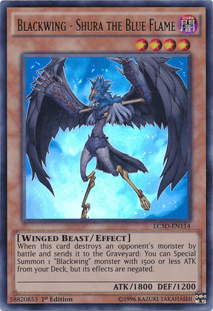 Blackwing - Shura the Blue Flame [LC5D-EN114] Ultra Rare - Doe's Cards