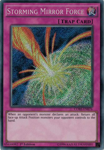 Storming Mirror Force [CORE-EN076] Secret Rare - Doe's Cards