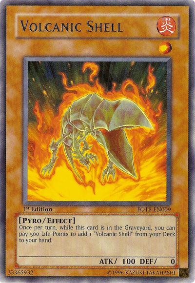 Volcanic Shell [FOTB-EN009] Rare - Doe's Cards