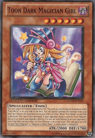 Toon Dark Magician Girl [GLD4-EN015] Common - Doe's Cards