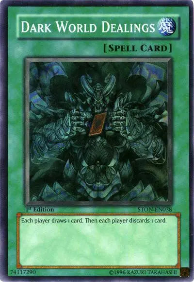 Dark World Dealings [STON-EN038] Super Rare - Doe's Cards