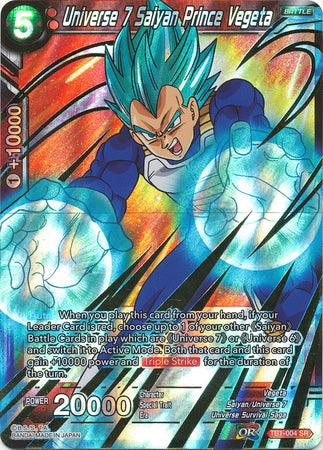 Universe 7 Saiyan Prince Vegeta (TB1-004) [The Tournament of Power] - Doe's Cards