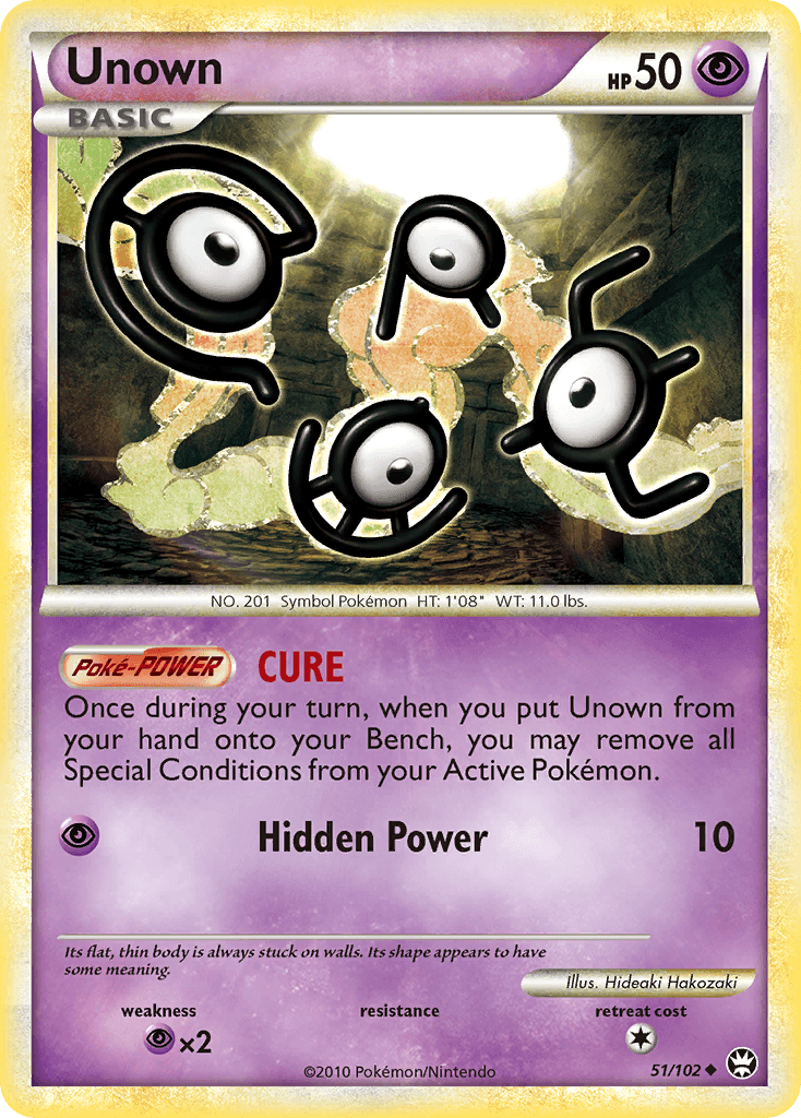 Unown (51/102) [HeartGold & SoulSilver: Triumphant] - Doe's Cards