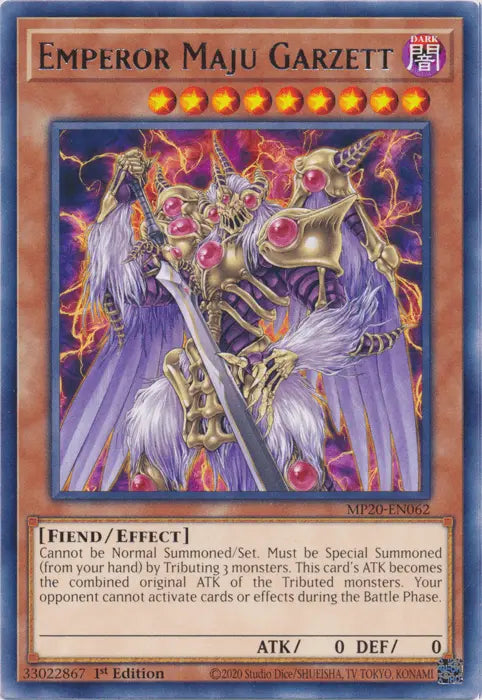 Emperor Maju Garzett [MP20-EN062] Rare - Doe's Cards