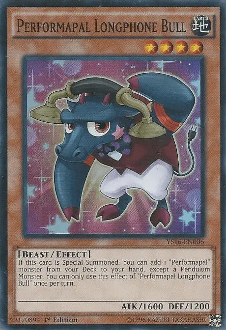 Performapal Longphone Bull [YS16-EN006] Super Rare - Doe's Cards