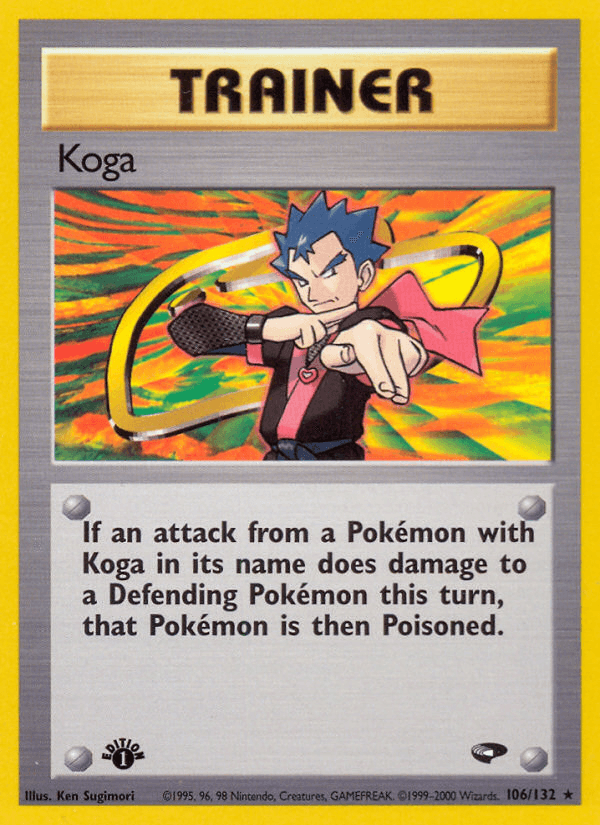 Koga (106/132) [Gym Challenge 1st Edition] - Doe's Cards