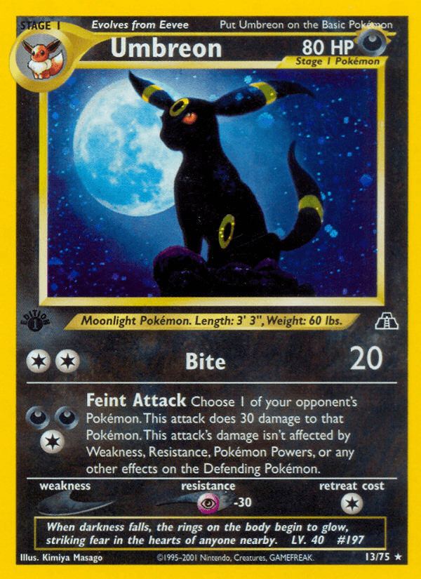 Umbreon (13/75) [Neo Discovery 1st Edition] - Doe's Cards