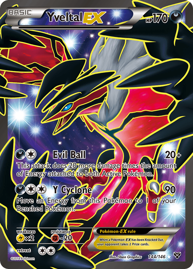 Yveltal EX (144/146) [XY: Base Set] - Doe's Cards