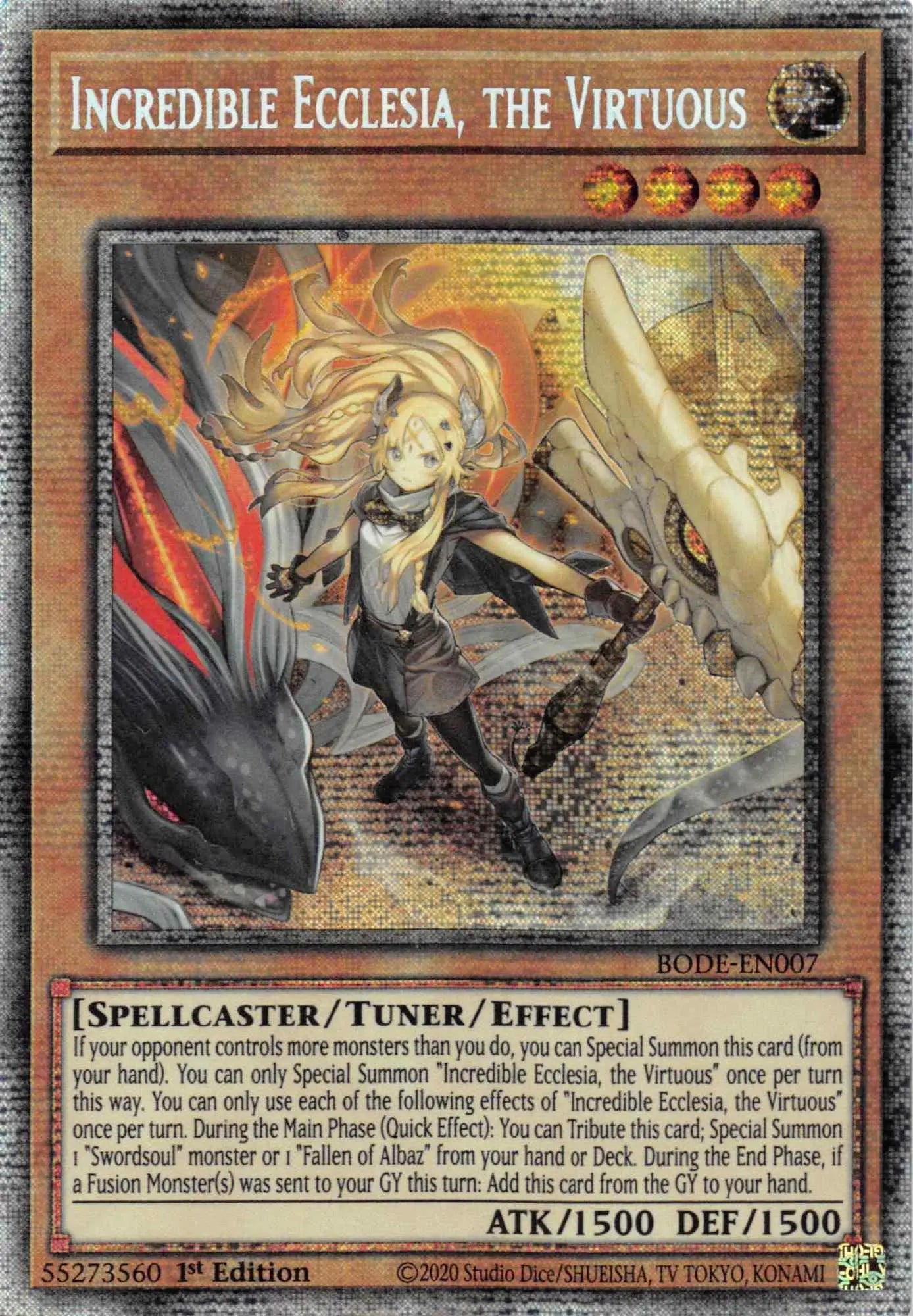 Incredible Ecclesia, the Virtuous [BODE-EN007] Starlight Rare - Doe's Cards