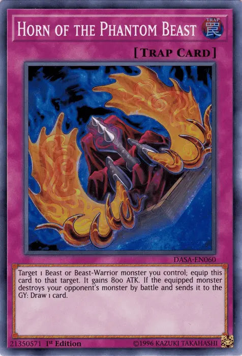 Horn of the Phantom Beast [DASA-EN060] Super Rare - Doe's Cards