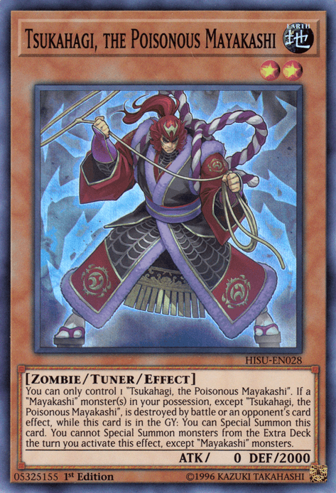 Tsukahagi, the Poisonous Mayakashi [HISU-EN028] Super Rare - Doe's Cards