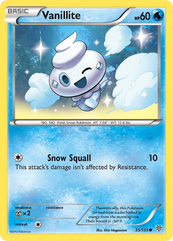 Vanillite (35/135) [Black & White: Plasma Storm] - Doe's Cards