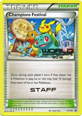 Champions Festival 2016 Staff (XY176) [XY: Black Star Promos] - Doe's Cards