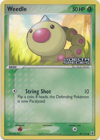 Weedle (87/113) (Stamped) [EX: Delta Species] - Doe's Cards