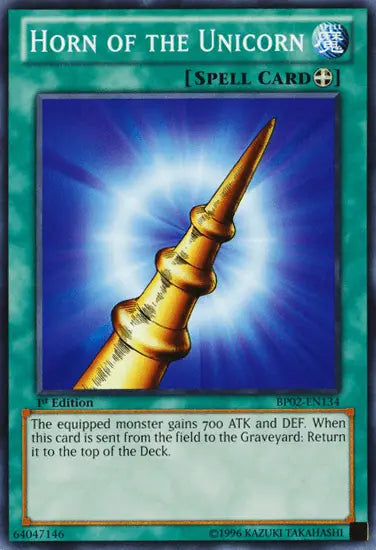 Horn of the Unicorn [BP02-EN134] Mosaic Rare - Doe's Cards